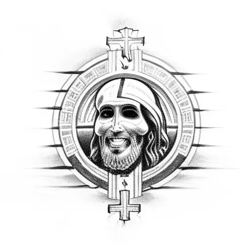 Roll Tide Jesus Cross