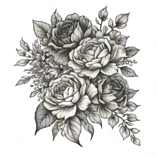 January And December Birth Flower Bouquet