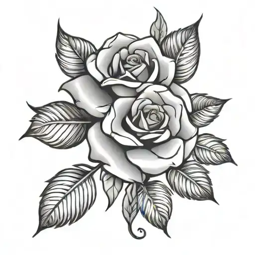 Mexican Cultural Tattoo Rose