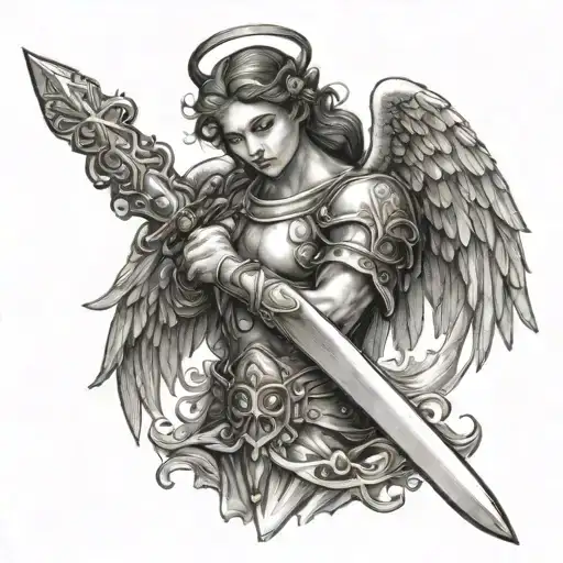 An Angel With A Sword