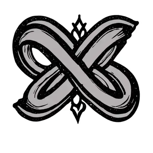 Xix With The Infinity Symbol Incorporated Simple Writing