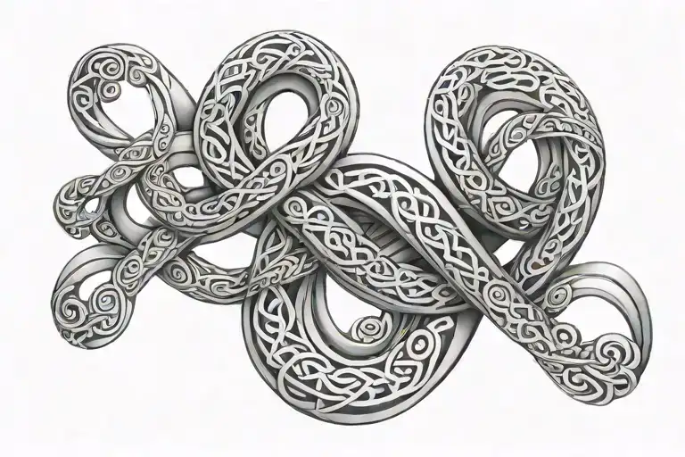 Double Infinity Symbol Intertwined