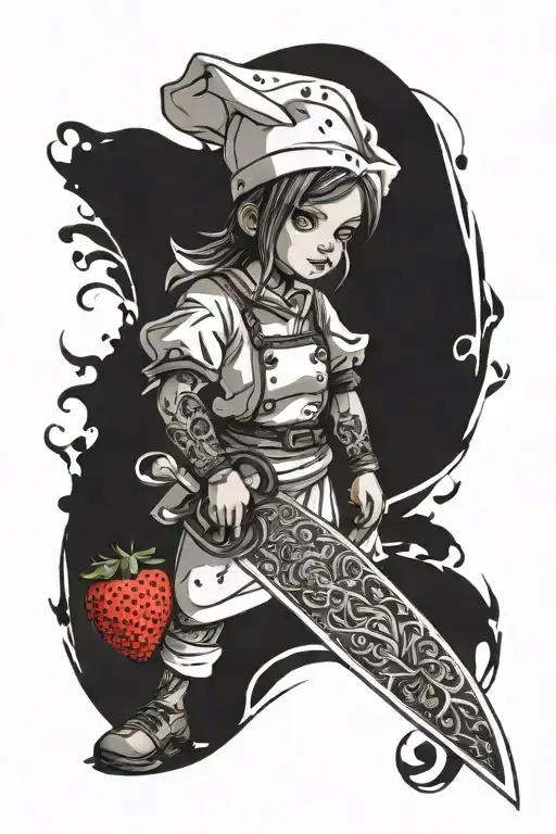 Strawberry Chef Knife 71496 Chixie
