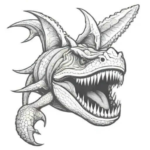 Dinosaur Shark Jumping