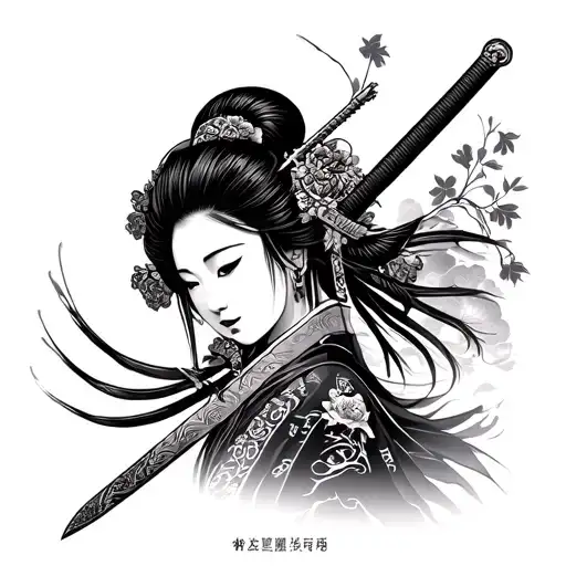 Geisha Paste Samurai Sword