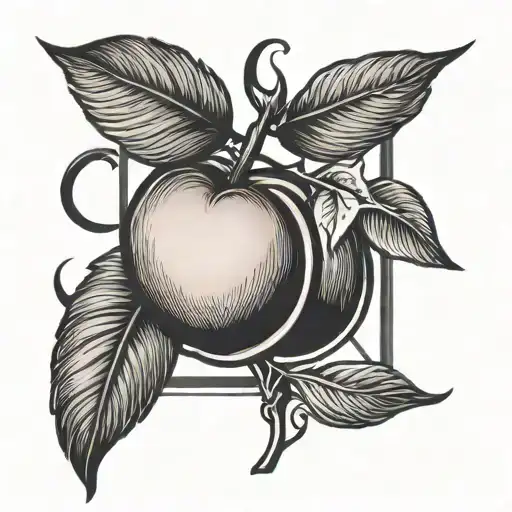 Hennessy Symbol With Peach Fruit