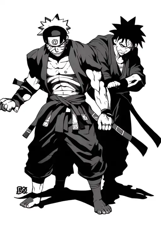 Franky From One Piece With Obito From Naruto And Gojo From Jujitsu Kaisen