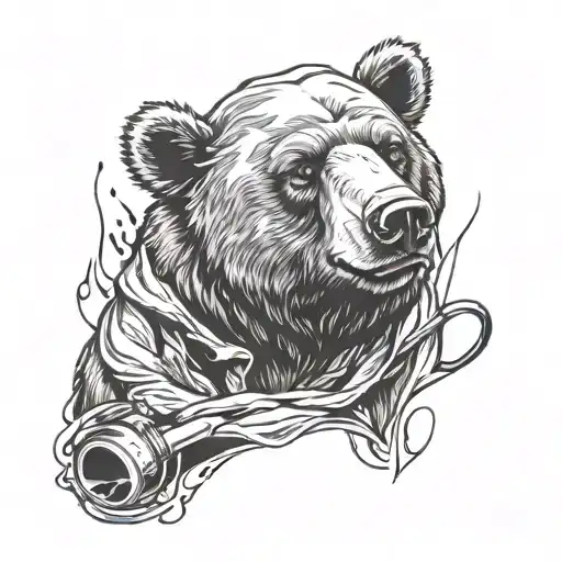 Bear Molotowcocktail