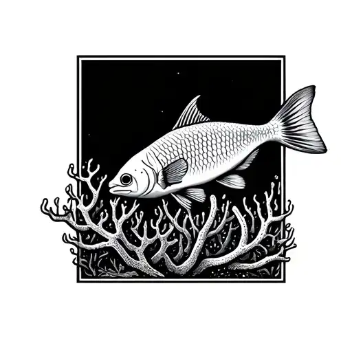 Underwater Coral Reef Saltwater Fish And Coral