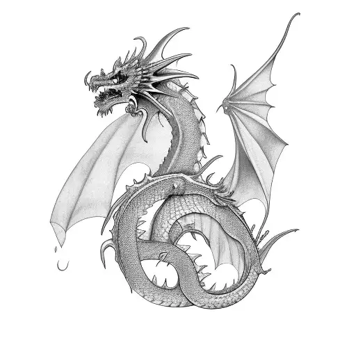 Girl And Dragon