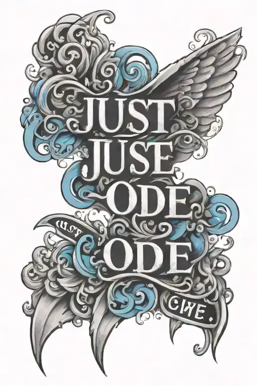 The Text 'Just Code' Un Black And Blue