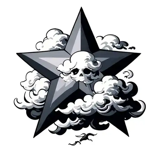 Star With Cloud