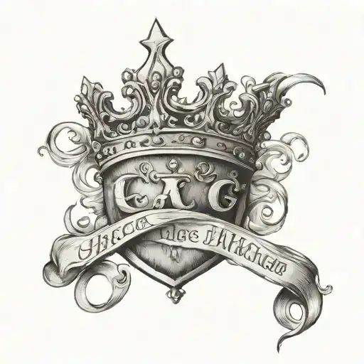 Letters And Crown
