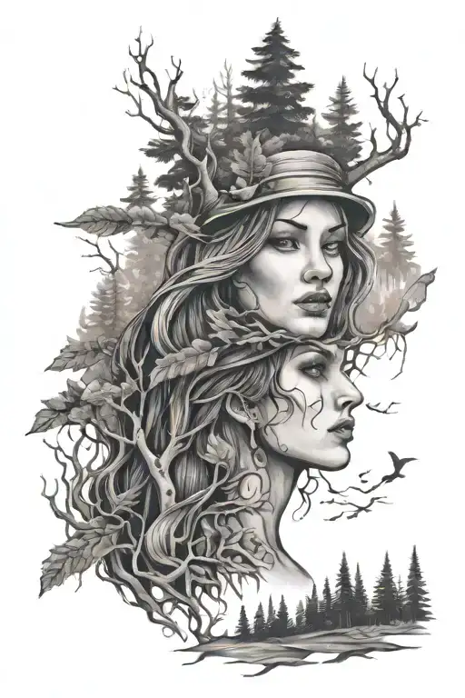 Jenny O' The Woods With Forrest Background
