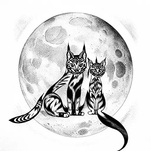Moon And Lynx