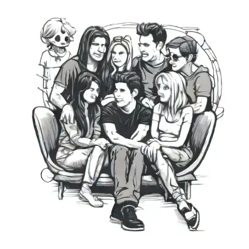 Friends Cast Sitting