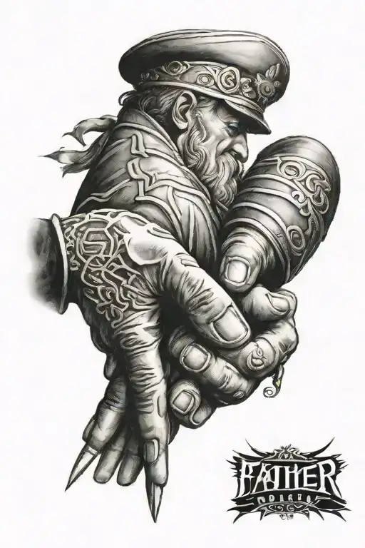 Power Of The Past Lives Of Father Holding Hands