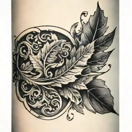 Lroman Leaf Band Around Bicep Men