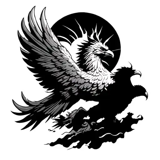 Sun Phoenix Rising Paratrooper Jumping