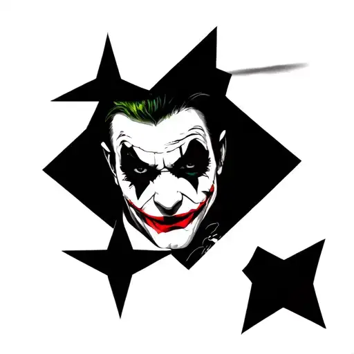 Joker Harley Quinn Rhombuses And Star