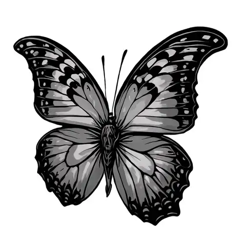 Butterfly With Mexican Death Head