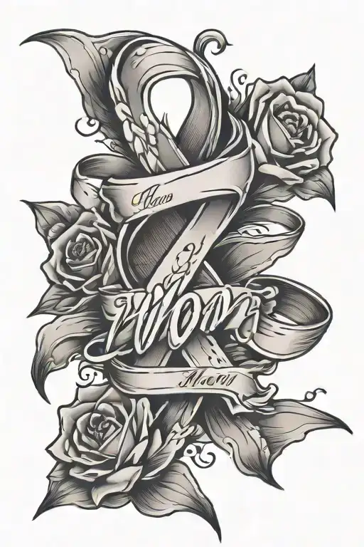 Mom Breast Cancer Ribbon