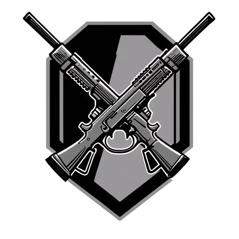 Incorporate The Iconic Symbol Of The Us Army Infantry Crossed Rifles In A Modern And Abstract Way