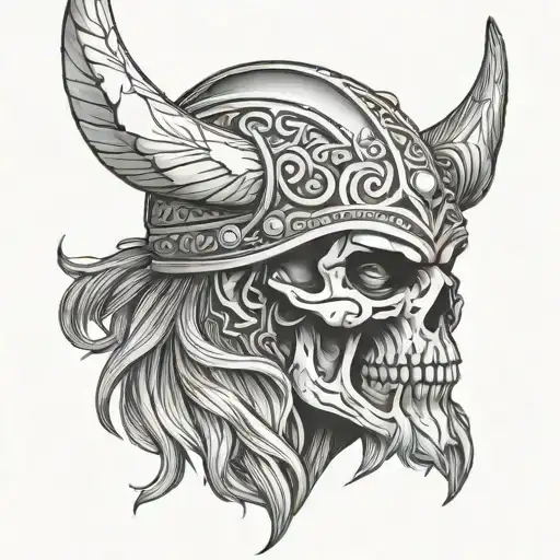 Viking Skull Face