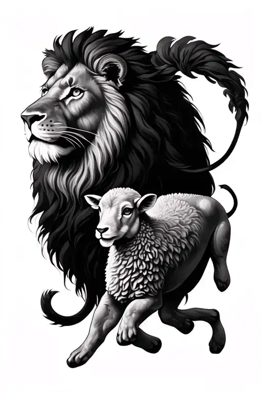 Lion And Lamb Biblical