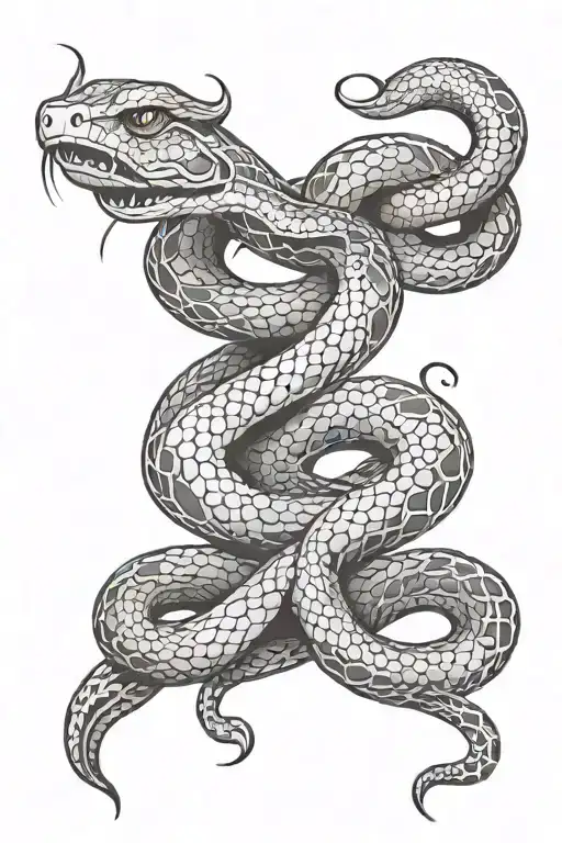 Snake Filled With Tribal