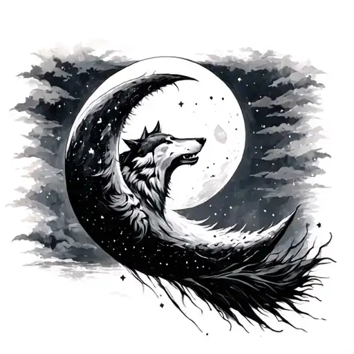 Wolf Swallowing Moon