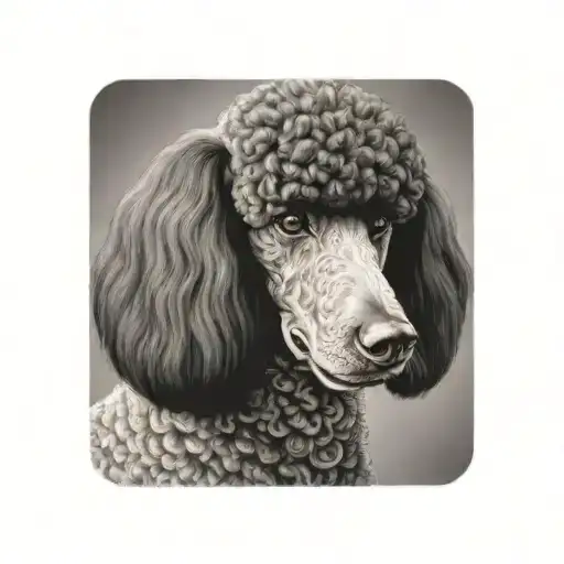 Standard Black Poodle Royalty