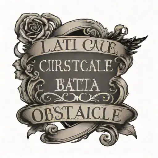 Latin Quote Obstacle Is The Way