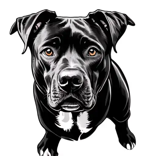 Black Face Labrador Dog Stead Steadman Styled Street