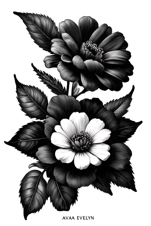 Birth Flowers June July Names Ava And Evelyn