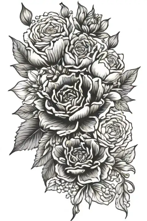 March May July August September Birth Flower Bouquet