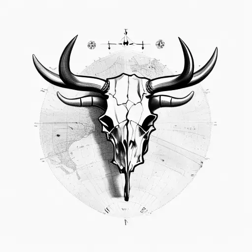 Map Bull Skull
