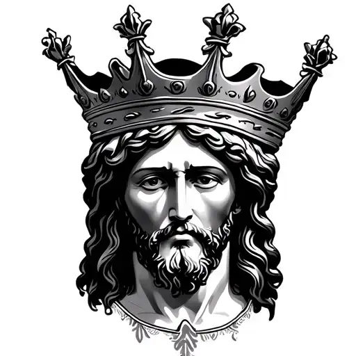 Jesus Head With Crown