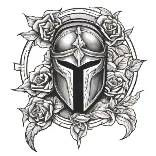 Spartan And Rose Intertwined