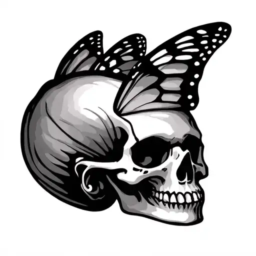 Butterfly Skull