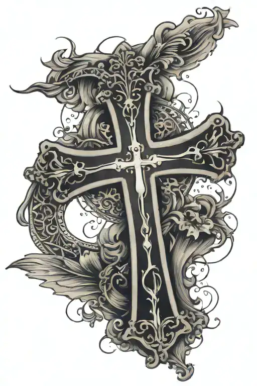 Cross W A Quote Surrounded