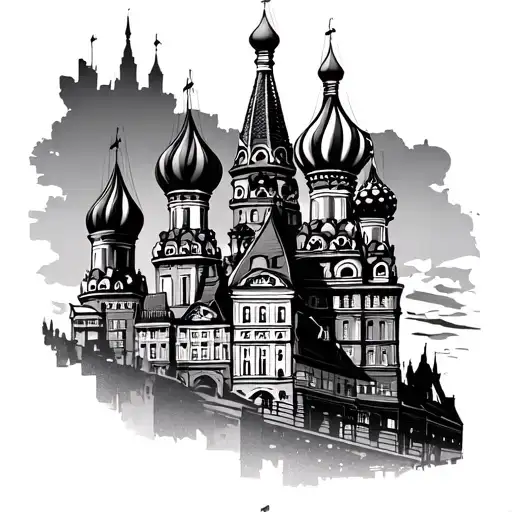 German 2 World War Panor In Front Of Stadttsilhouette Moscow And Some Bright Windows