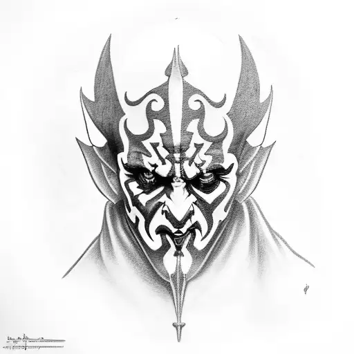 Darth Maul Wearing A Hood