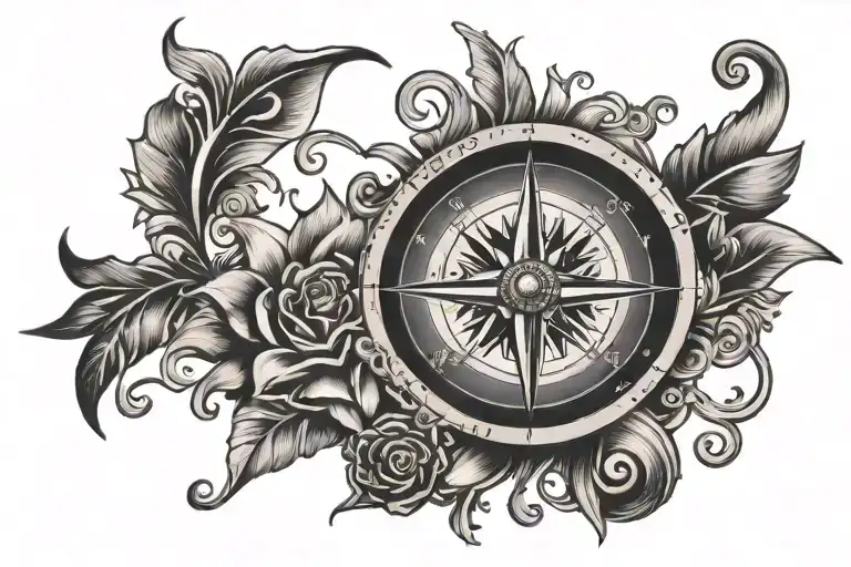 Compass With Music Notes
