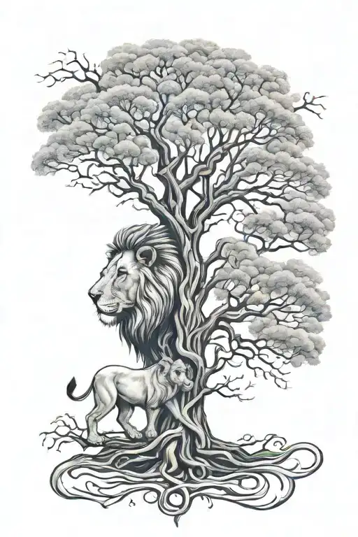 Lions Head Tree Of Life Growing