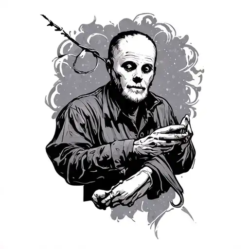 Puppeteer Controlling A Line