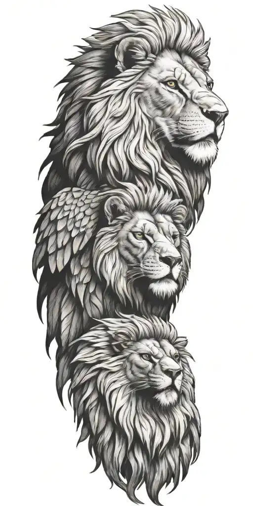 Lion And Eagle