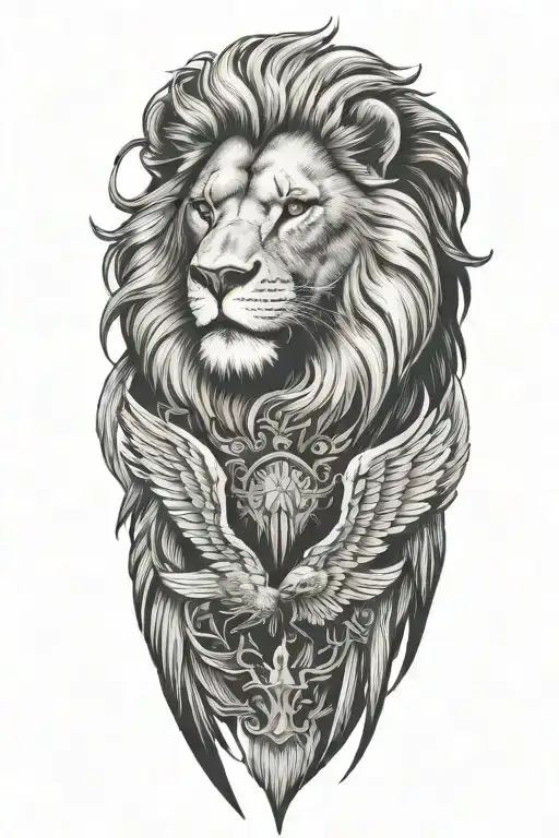 Lion And Eagle