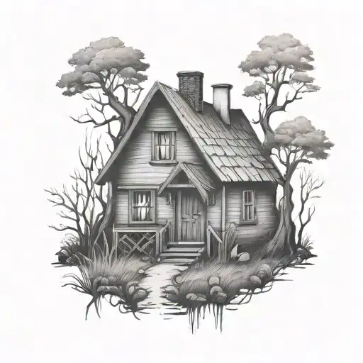 Creepy Cottage In The Woods