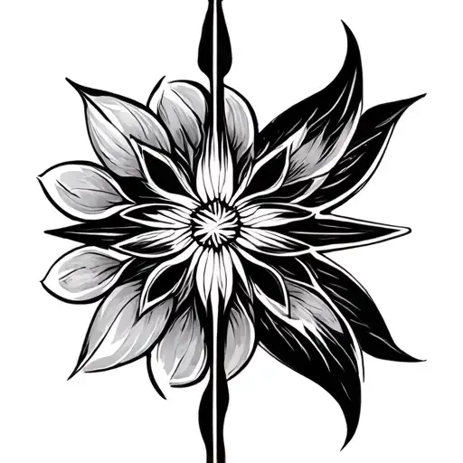 Unalome Symbol Formed